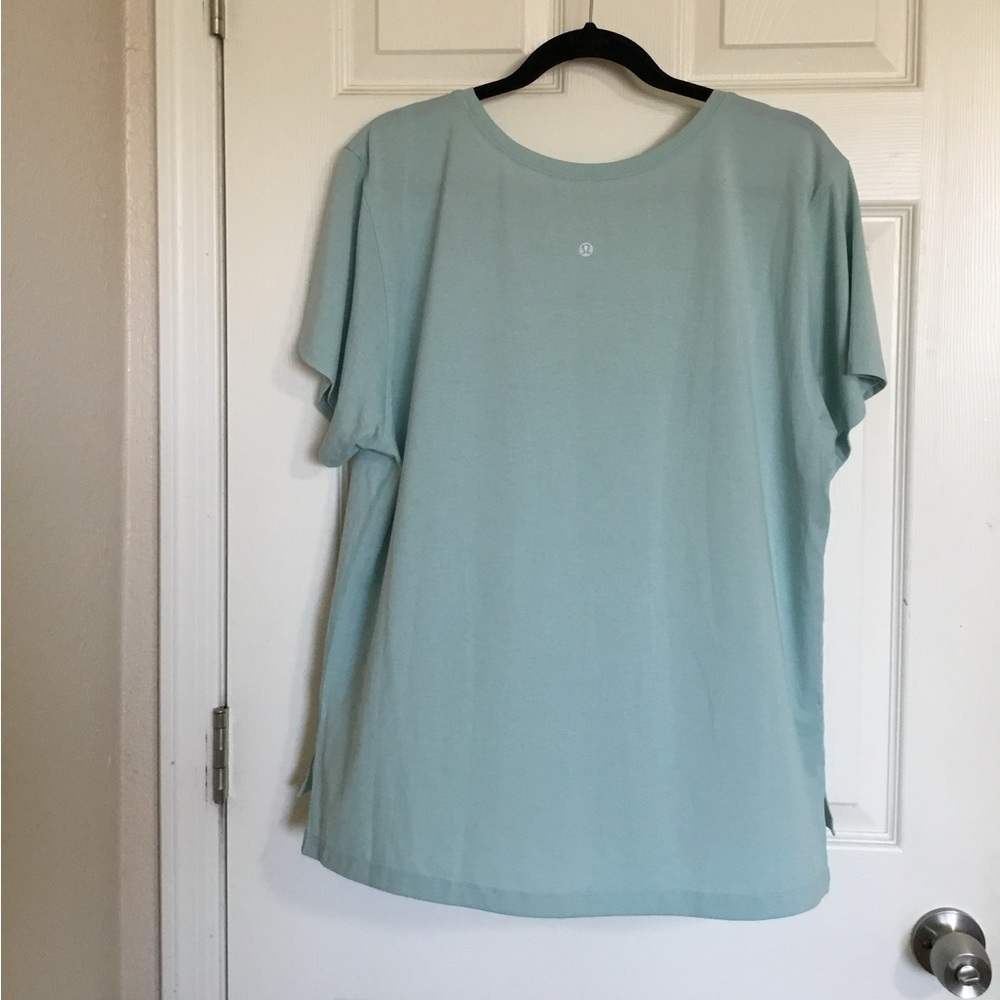 lululemon athletica Light Blue Short Sleeve Tee